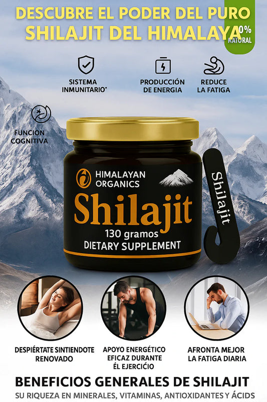 100% Certificado Shilajit Resina Para Energia y Vitalidad 130 GR